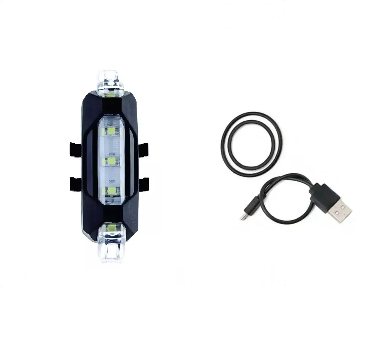 LUZ DELANTERA USB ECONÓMICA BLANCA - Imagen 2